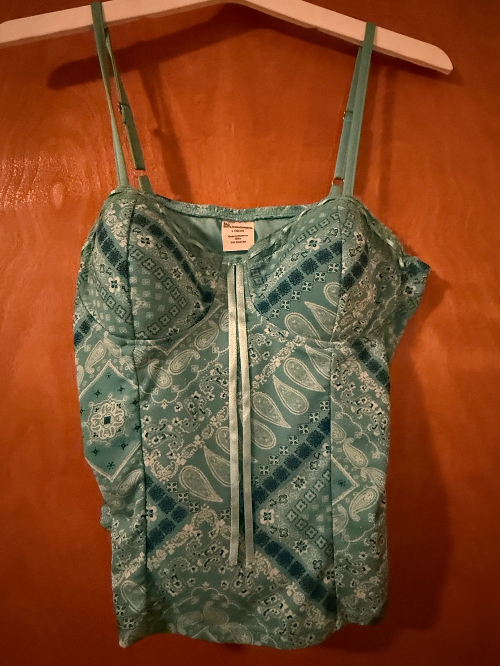 Teal Paisley Women’s Tank Top